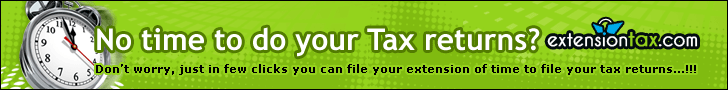 extensiontax.com - Don�t worry, just in few clicks you can file your extension of time to file your tax returns … !!!